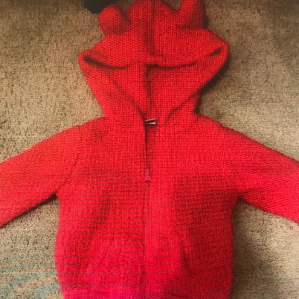Cozy Red Kids Jacket with Hood